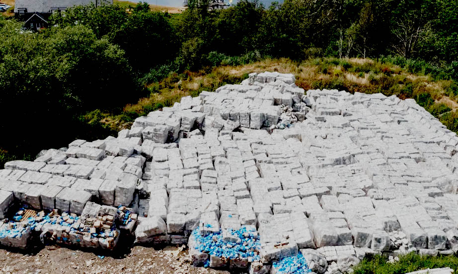 unused PPE fly-tipped near nature reserve 